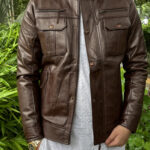 Shadow Bolt Leather Jacket