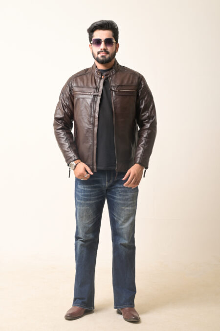 Harley Chocolate Brown Leather Jacket